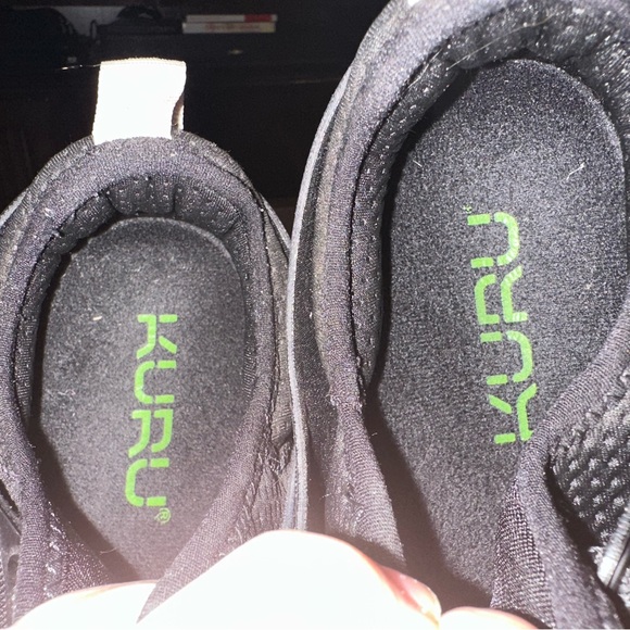 KURU Women's Black Sneakers 9M Lilac Black Plantar Fasciitis footwear - Picture 4 of 7